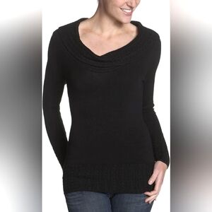 Buffalo by David Bitton Black Women's Reena Scoop Neck Sweater Size M.